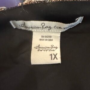 American Rag Elegant Black Blouse 1X